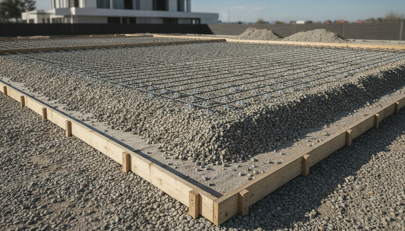 Les fondations et les sous-bases pour les dalles en béton