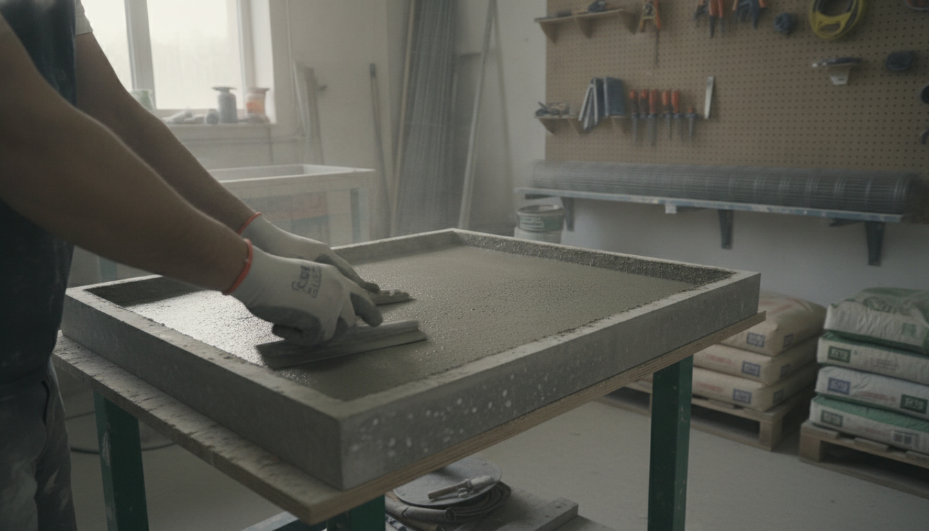 Mélange de béton pour comptoirs